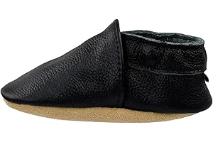 iEvolve Baby Leather Shoes Soft First Walker Shoes Crib Shoes Moccasins for Toddlers