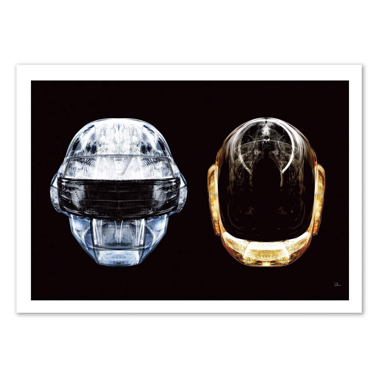 Wall Editions Art-Poster - Daft Faces - Rubiant