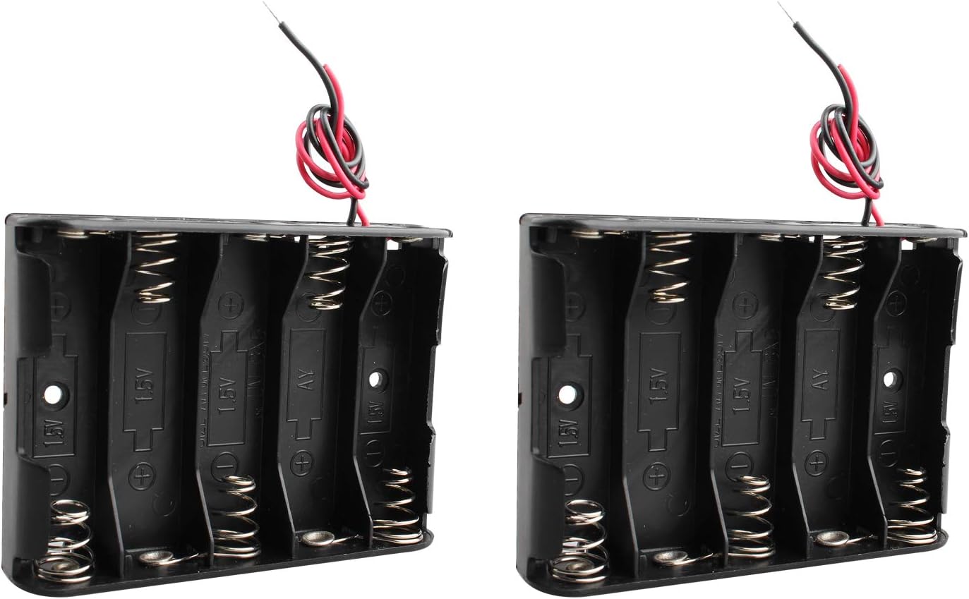 portabatterie per 2 batterie aa