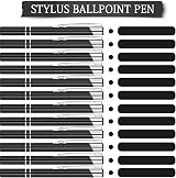 AUAUY Ballpoint Pens 12 Pcs Retractable Aluminum 1 mm Black Ink view 8
