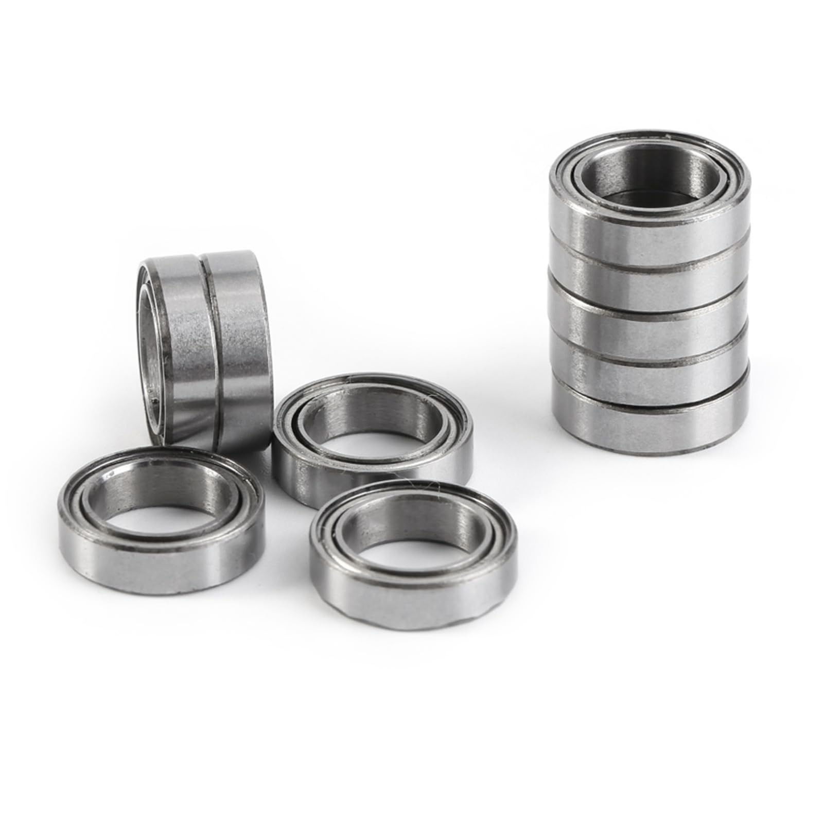 6700ZZ Deep Groove Ball Bearing, 10pcs Double Sealed Steel Miniature Ball Bearings Double Shield 10x15x4mm Thin Wall Section Ball Bearing