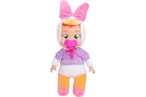 Cry Babies Disney 9" Plush Baby Doll Tiny Cuddles Inspired by Disney Daisy That Cry Real Tears for Kids Age 18 Months and Up