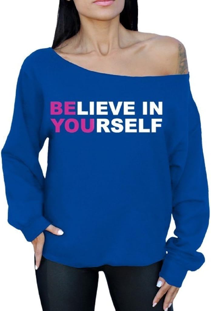 blue oversized sweatshirt