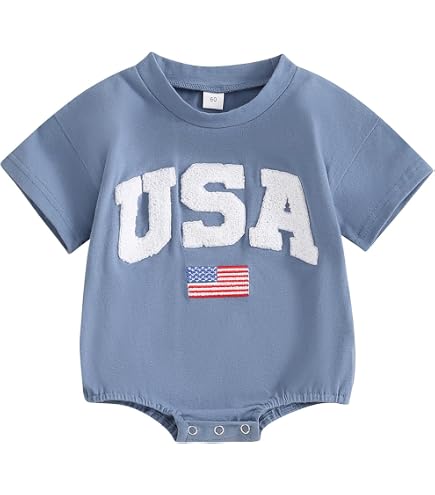 Amazon.com: MoZiKQin Baby Boy Girl 4th of July Outfit Newborn