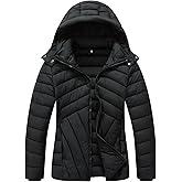 ALPIXIS Women's Lightweight Quilted Down Coat | Windproof, Waterproof, Detachable Hood, Warm for Winter Travel