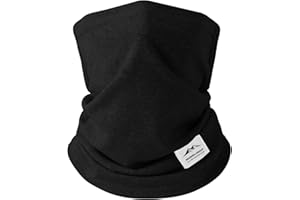 Hymeiluely Cotton Neck Warmer Gaiter Windproof Winter Face Mask Ski Face Cover Cold Weather Scarf for Men & Women