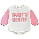 Newborn Baby Girl Romper Daddys Girl Clothes Long Sleeve Round Neck Romper Toddler Girl Outfit