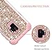 Hekodonk Compatible Galaxy S9 Case, 3D Luxury Sparkle Glitter Shiny Heavy Duty Shockproof Full-Body Protective High Impact Hybrid Cover for Samsung Galaxy S9 - Bling Rose Gold