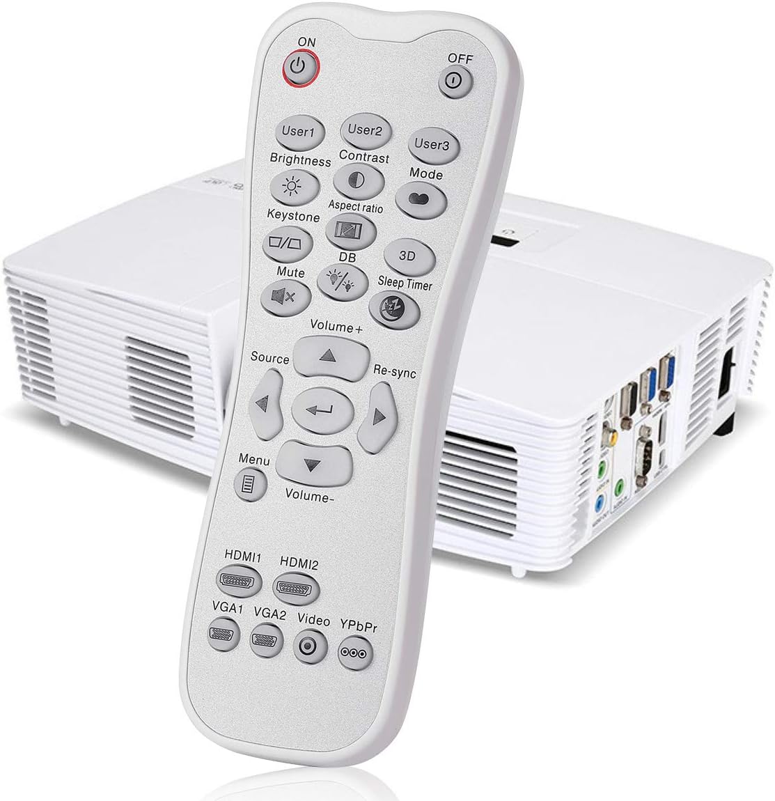AuKing Replacement Remote Control for Optoma Projector GT1080 GT1080DARBEE GT5600 HD141X HD142X HD143X HD144X HD146X DH1009 EH200ST HD26 HD27 HD27HDR HD28HDR HD29DARBEE HD39DARBEE HD50 UHD60 UHD65 - Image 5