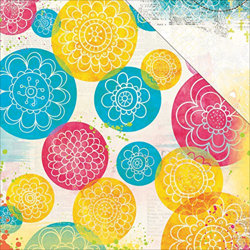 Bo Bunny 19201282 Believe Double-Sided Cardstock (25 Sheets Per Pack), 12″ x 12″, Joyous, Assorted