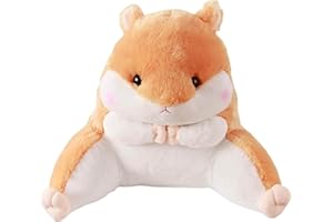 Hamster Reading Pillow with Arms for Kids Teens Adults Back Pillow for Bed Sitting Up Soft Backrest Pillow Cartoon Hamster Ch