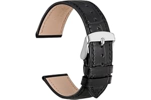 WOCCI Watch Bands, Italian Leather, Embossed Alligator Grain, Choose Color & Width 14mm 18mm 19mm 20mm 21mm 22mm