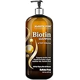 Majestic Pure Biotin Shampoo - Volumizing Shampoo for Hair Loss - with DHT-3 Blocker - Hydrating & Nourishing - Sulfate Free, for Men & Women - Thin Hair Shampoo - 16 fl oz