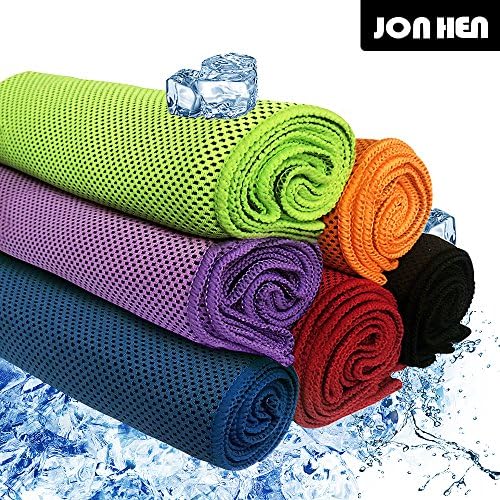 Jonhen Cooling Towel For Instant Relief,40"x 12", Fitness Towel Stay Cool for Sport,Pilates,Travel,Golf,Hiking