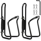 UShake Water Bottle Cages, Basic MTB Bike Bicycle Alloy Aluminum Lightweight Water Bottle Holder Cages Brackets (2 Pack)