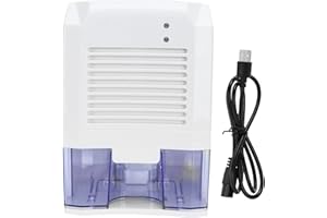 Portable Dehumidifier USB Air Dryer, Small Compact 12 Volt Desiccant Dehumidifier for Home Bedroom Bathroom - Energy Efficien
