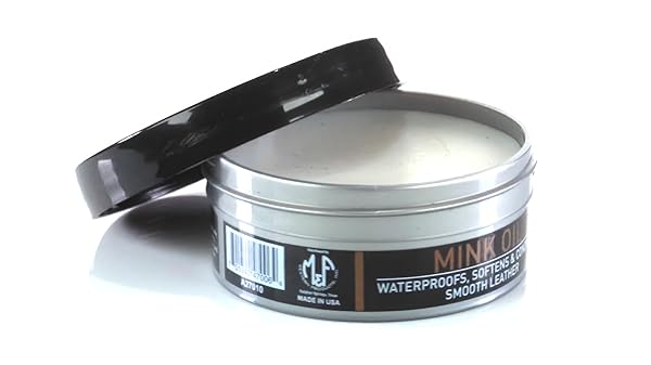 ARIAT MINK OIL PASTE FOR LEATHER AND VINYL, 4.2 OUNCE TIN (130GRAMS)