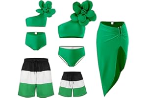 NIKDUCK Matching Family Swimwear Family Matching Swimsuit Set Mommy and Me Swimsuit Family Bikini Matching Sets