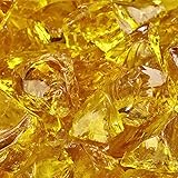 Sunflower Yellow Crushed Fire Glass 1/2