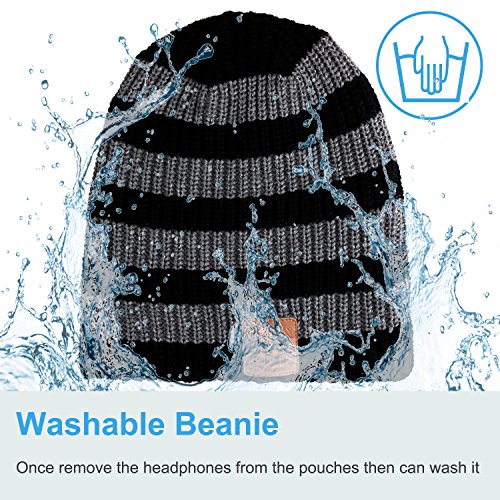 image for Rotibox Winter Fashional Bluetooth Beanie Hat Music Cap with Wireless 