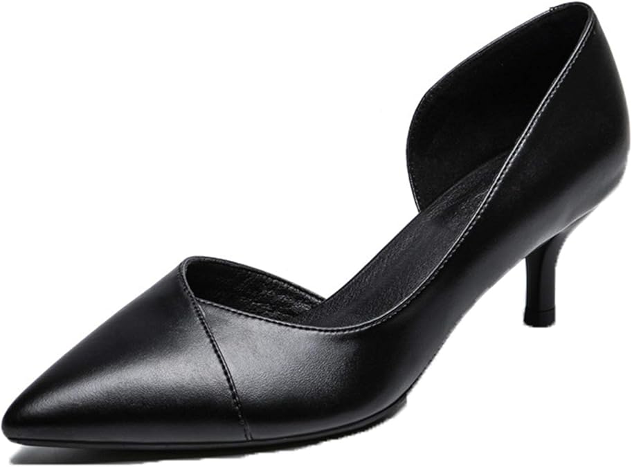 Frauen Seite Hohle Pumps Slip On stilvolle Frühling Sommer Spitzen