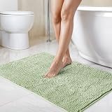 Emma Barclay Noodle Soft Touch Non-Slip Bath Rug Sage Green 45x75cm