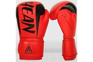 RIHEAN Boxing Training Gloves for Men Women Kids 10-16oz. Ideal for Boxing, MMA, Muay Thai, Kickboxing - 2.0 Speed Series