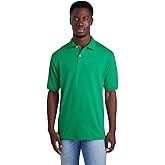 Jerzees Mens Men's Short Sleeve Polo Shirts, Cotton Blend, Two Button Closure, Regular Fit, Sizes S-5x