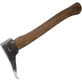 KOXHERO 14" Hookaroon Strong Pickaroon Forestry Tools Back Saver Logging and Firewood Tool with Sharp Point &amp; Wood Handle Grip Hook for Lifting Rolling and Moving Wood