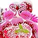 40 Pieces Pink Flamingo Cupcake Toppers Luau Food Cocktail Picks Tropical Toothpicks Hawaii Cake Decorations for Summer Beach Birthday Party Favors Supplies (Flamingo)