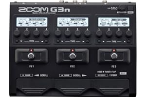 Zoom G3n G-Series Multi-Effects Processor for Guitar, 70 Digital Effects, 1 Looper Pedal, 1 Rhythm Pedal, 68 Built-in Rhythm 