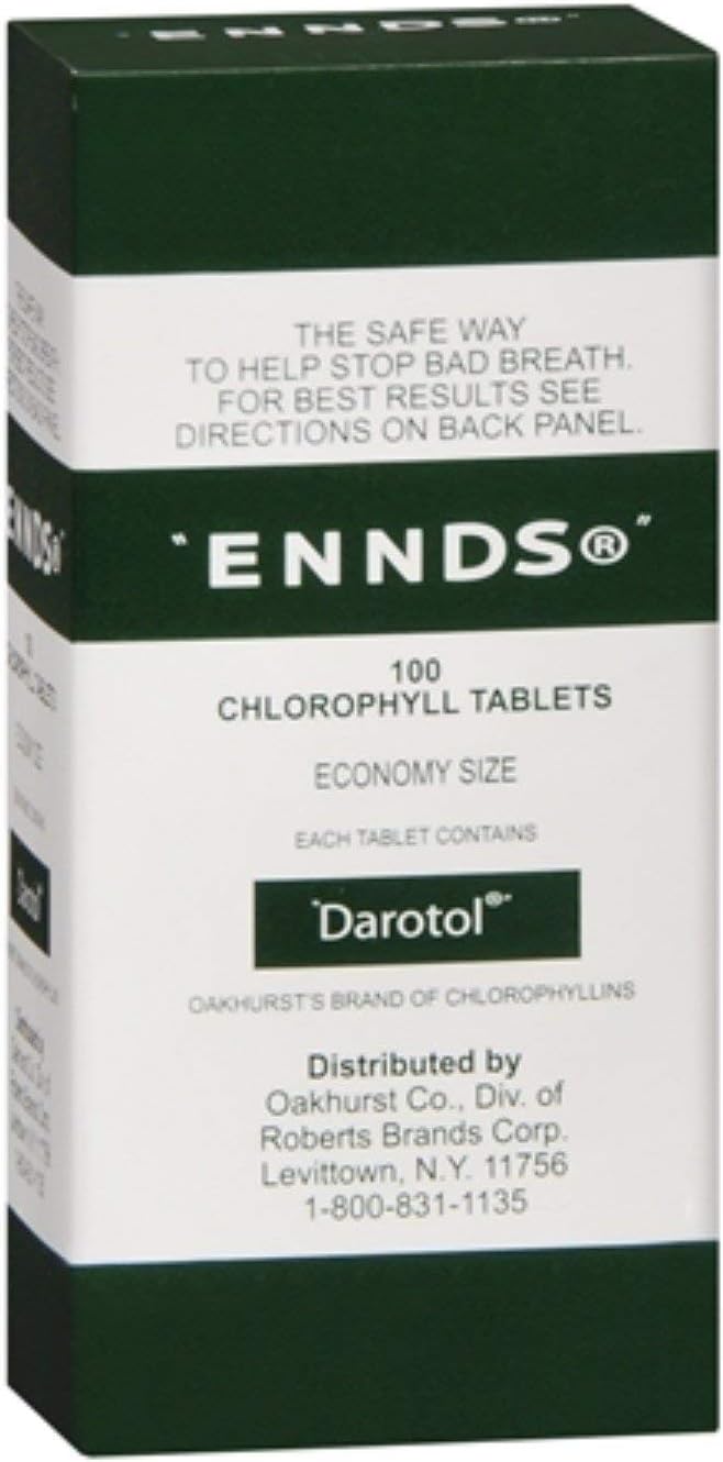 Ennds Chlorophyll Tablets 100 Tablets (Pack of 12)