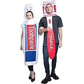 KalcyKizz 2Pcs Adult Toothpaste Costume and Toothbrush Costume Halloween Family Costumes