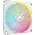 CORSAIR iCUE Link LX140 RGB 140mm PWM Fan Single Pack – Dual Light Loops – Requires iCUE Link System Hub (Sold Separately) – CORSAIR AirGuide Technology – White