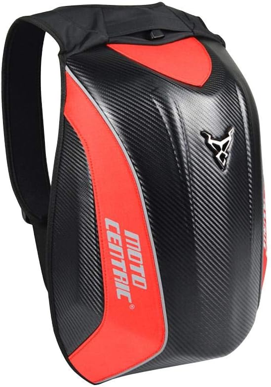 themesmith Carbon Fiber Motorcycle Backpack Riding Bag MC Shoulder Bag Knight Locomotive Waterproof Hard Shell Kawasaki Turtle Bag