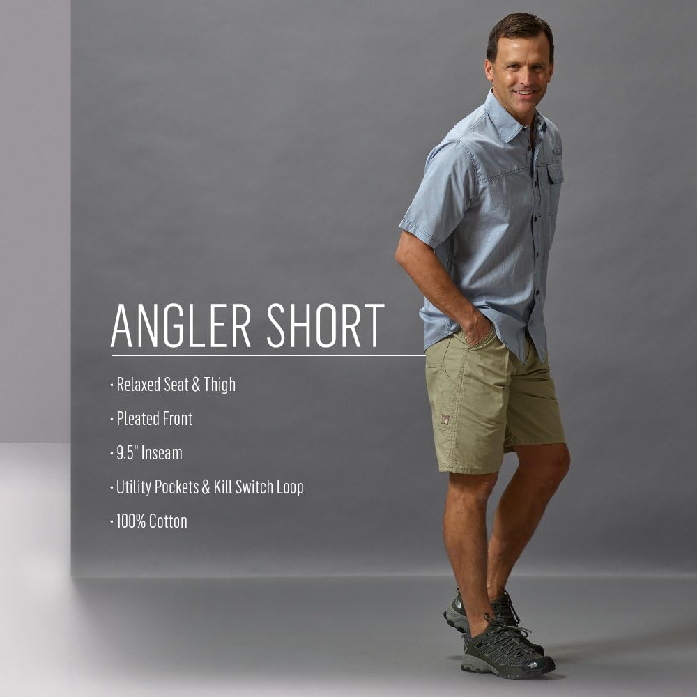 Wrangler Men's Rugged Wear Angler Short at  Men’s Clothing store: Athletic Shorts