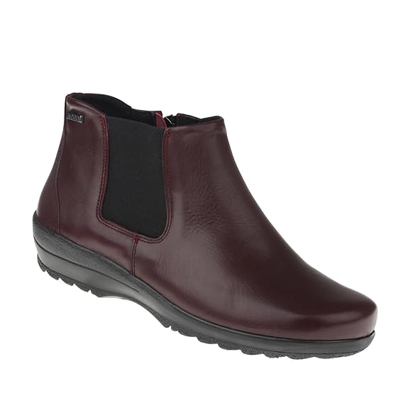 tessamino Damen Stiefelette aus Echtleder | Weite H & K | Warmfutterfußbett