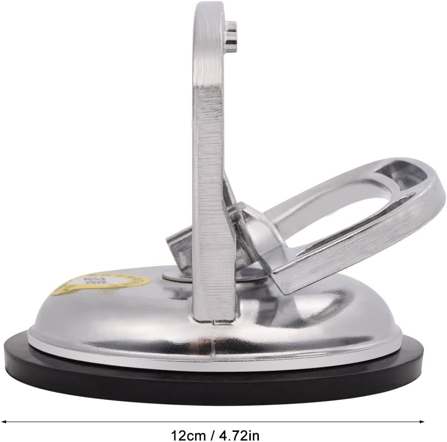 Heavy Duty Aluminium Alloy Thicked Suction Cup Single Plate Professional Glass Lifter Gripper Mover Dent Repair Puller Pad Silver - Image 5