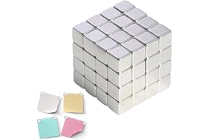 Refrigerator Pendant 64‑Pack, 5 × 5 × 5 mm Mini Cubes for Home Office Decor, Photos, Notes, Whiteboards & DIY Crafts, Compact