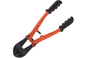 Jetech 14 Inch Bolt Cutter with Heavy Duty Heat-Treated Cr-Mo Alloy Steel Blades and Ergonomic Rubber Grip Handle for Steel W