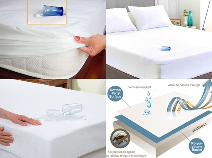 silent night waterproof mattress protector cot bed