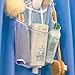 Smooth Trip Hanging Mesh Shower Organizer with Dispenser Pockets, 2 Movable Hanger Hooks and Plastic No-Rust Grommets