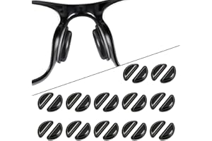 12 Pairs Eyeglass Nose Pads, Airbag Model Silicone Anti Slip Adhesive Glasses Nose Pads for Glasses Eyeglasses Sunglasses