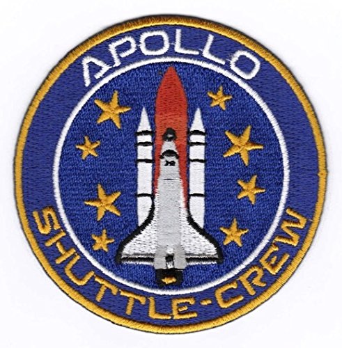 Shuttle Crew Iron on Sew on Embroidered Badge Applique Motif Patch "Apollo"