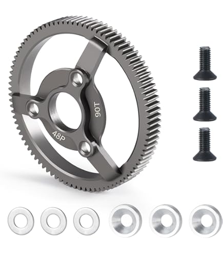 Amazon.com: Hot Racing STE872 Hardened Steel Spur Gear (72t 48p