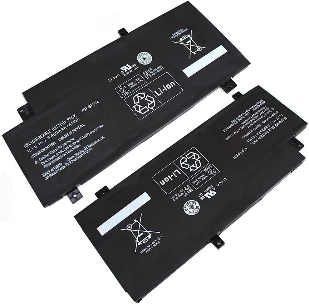 XITAIAN 11.1V 41Wh VGP-BPS34 VGP-BPL34 Replacement Laptop Battery for Sony Vaio Fit SVF14A SVF15A FIT15A SVF15A1ACXB SVF15A1ACXS SVF15A1BCXB SVF15A1BCXS SVF15A1CCXB SVF15A1DPXB - Image 4