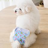 Medo 3 Packs Reusable Dog Nappies XL 60-70 cm Pink Blue Yellow view 4