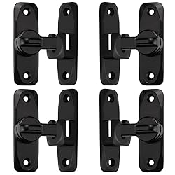 INIRET 4 Pack Barn Door Latches,90/180 Degree Gate
