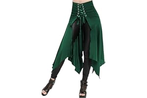 SERYU Women's Victorian Lolita Irregular Strappy Skirt Steampunk Vintage Style Skirt