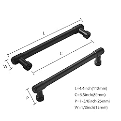 ZAUYX Solid Heavy Duty Jasper Pulls 2 Pack Matte